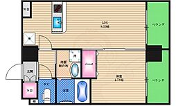 NOW新大阪 1LDKの間取図画像