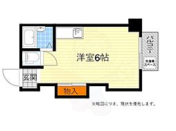 イーズマンションファイブ ワンルームの間取図画像