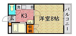 間取図画像 1K