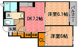 間取図画像 2DK