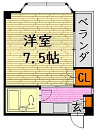 コンフォート駅前通り 1Kの間取図画像