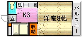 東子ハイツｂ 412号室 ｜ 広島県東広島市西条町田口2584（賃貸マンション1K・4階・24.40㎡） その2