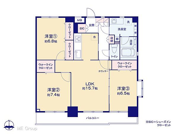 間取りを拡大表示