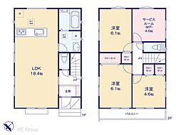 船橋市八木が谷1丁目 新築一戸建て 全2棟