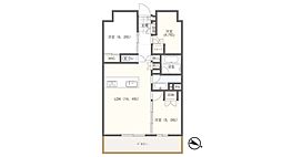 パークホームズ千葉 3LDKの間取図画像