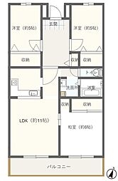 ハイマート千葉 3LDKの間取図画像