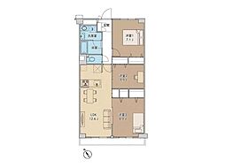ルネ西船橋1号棟 3LDKの間取図画像