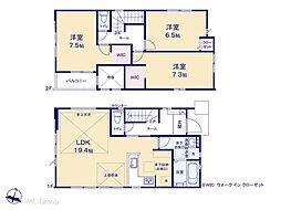 成田市吾妻1丁目　新築一戸建て　2期　全2棟