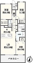間取図画像 3LDK