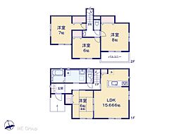 四街道市内黒田 新築一戸建て 全2棟