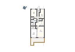 コスモ幕張本郷 3LDKの間取図画像