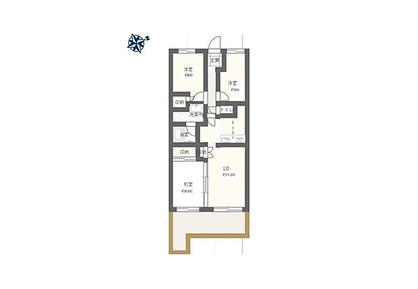 間取りを拡大表示
