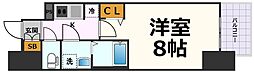 名古屋市営東山線 名古屋駅 徒歩10分の賃貸マンション 8階1Kの間取り