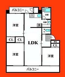 間取図画像 3LDK