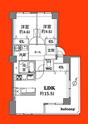 間取図画像 2LDK