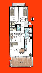 間取図画像 2LDK
