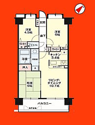 セレナハイム北松戸 3LDKの間取図画像