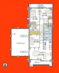 南柏パーク・ホームズウイングスクエア 3SLDKの間取図画像