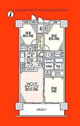 シーアイマンション松戸秋山ステーションプラザ 3LDKの間取図画像