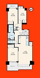 パークハウス新松戸311 3LDKの間取図画像