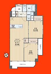中銀松戸マンシオン 2LDKの間取図画像