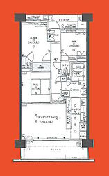 千葉マリンコート 3LDKの間取図画像