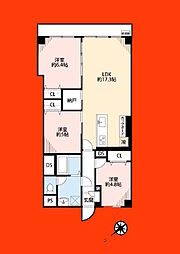 市川江戸川堤マンション 3LDKの間取図画像