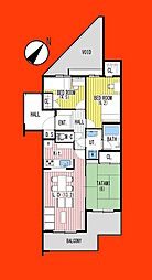 ハイホーム佐倉1番館 3LDKの間取図画像