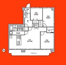 住友検見川ハウスC棟 3LDKの間取図画像