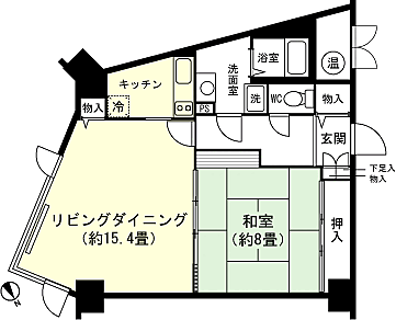間取り ロイヤルプラザ水上 5階/-