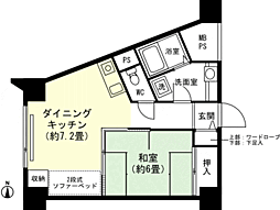 プレジール湯沢 1DKの間取図画像