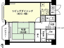 西武ヴィラ苗場クリスタル1号館 1LDKの間取図画像