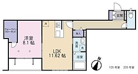 Grande Fleur 105 ｜ 東京都葛飾区青戸８丁目4-1（賃貸マンション1LDK・1階・52.93㎡） その2