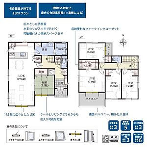 間取り：効率的かつ暮らしのことをしっかり考えた間取りです