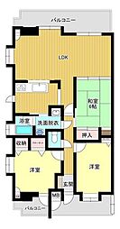 SUNCITY八王子 3LDKの間取図画像