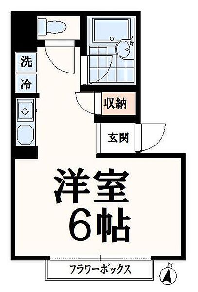 マンションカンナ 306｜東京都多摩市鶴牧2丁目(賃貸マンション1K・3階・24.16㎡)の写真 その2