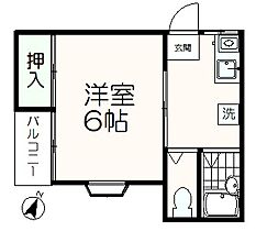 コーポ桜ヶ丘 201 ｜ 東京都多摩市桜ヶ丘1丁目60-19（賃貸アパート1K・2階・19.83㎡） その2