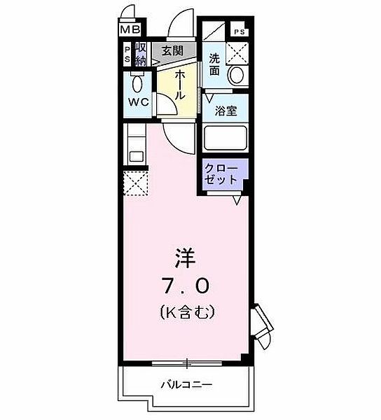 パセーオセレッソ 301｜東京都八王子市松木(賃貸マンション1R・3階・27.25㎡)の写真 その2