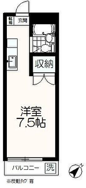 ジュネススズキ 301｜東京都八王子市上柚木(賃貸マンション1R・3階・20.20㎡)の写真 その2