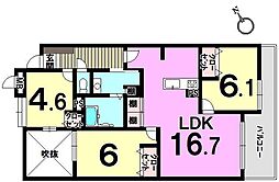間取図画像 3LDK