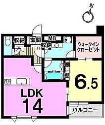間取図画像 1LDK