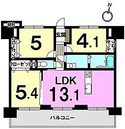 三愛シティライフ空港南2 3LDKの間取図画像