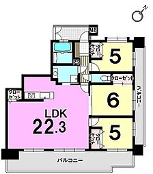 シティライフ山王公園南 3LDKの間取図画像