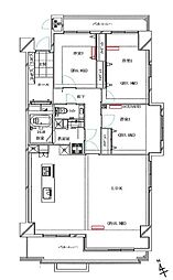 藤和江ノ島ホームズステージ2 3LDKの間取図画像