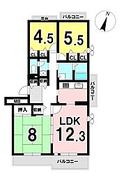 間取図画像 3LDK
