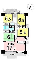 サニークレスト奈良公園南 4LDKの間取り