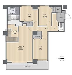 間取図画像 3SLDK