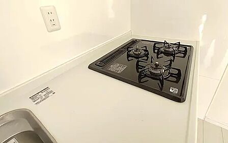 コンロが三口あるのでお料理がはかどります！