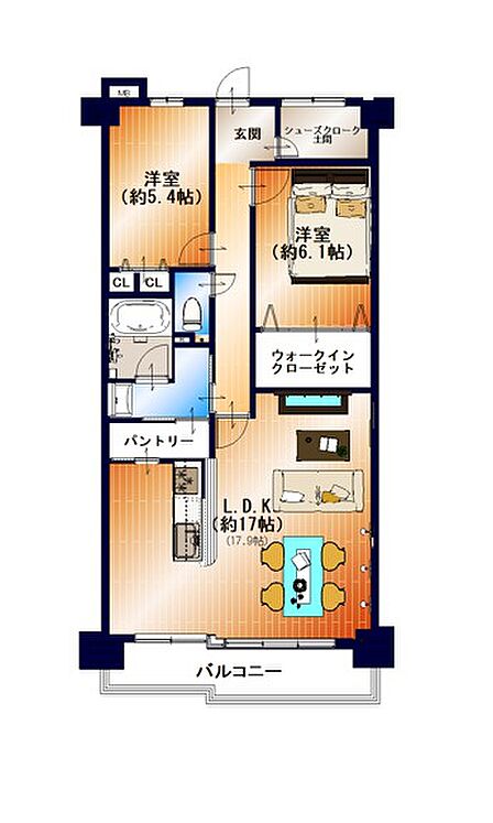 全室洋室のリノベーションプラン♪各収納スペースを贅沢に。その他のプランもご提案できます！