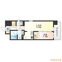 オーパスレジデンス名古屋ステーション  ｜ 愛知県名古屋市中村区亀島1丁目（賃貸マンション1LDK・7階・35.28㎡） その2